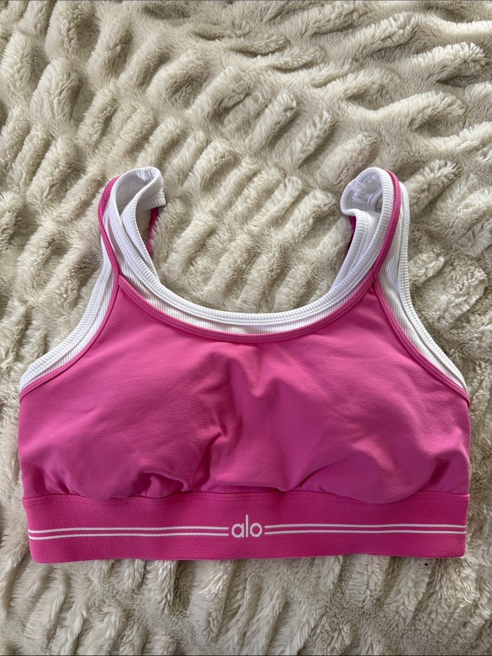 Alo Better Together Bra- Paradise Pink - Picture 2 of 5